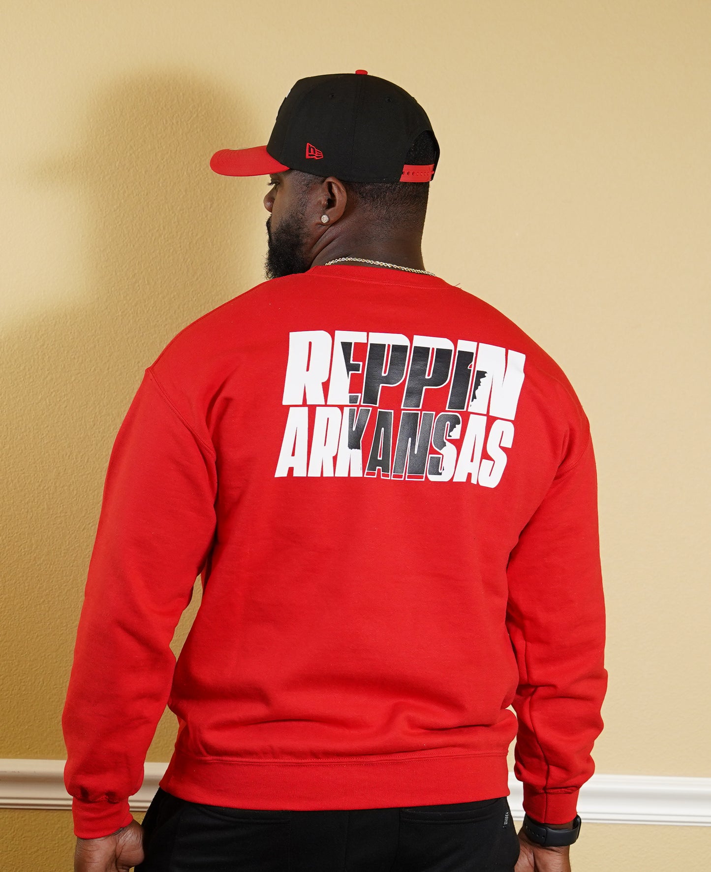 BLAZIN RED REPPIN ARKANSAS CREW NECK